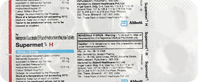 Supermet H Strip Of 10 Tablets