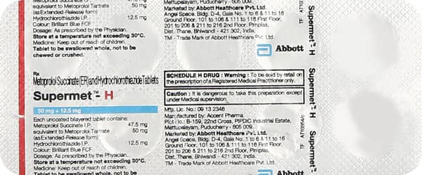 Supermet H Strip Of 10 Tablets