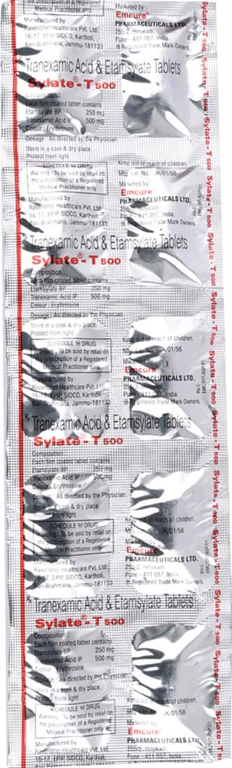 Sylate T 500mg Strip Of 10 Tablets: Uses, Side Effects, Price & Dosage ...