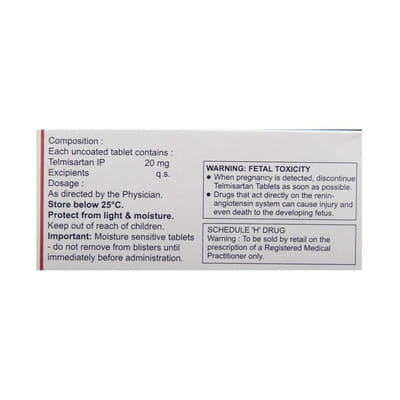 Temsan 20mg Strip Of 10 Tablets