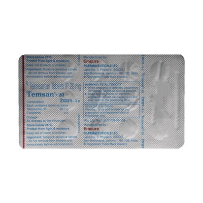 Temsan 20mg Strip Of 10 Tablets