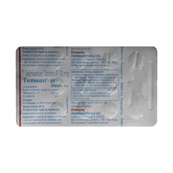Temsan 20mg Strip Of 10 Tablets