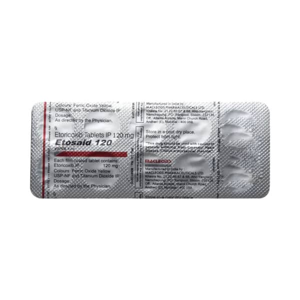 Etosaid 120mg Strip Of 10 Tablets