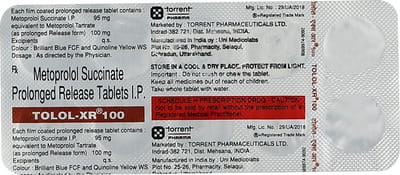 Tolol Xr 100mg Strip Of 10 Tablets