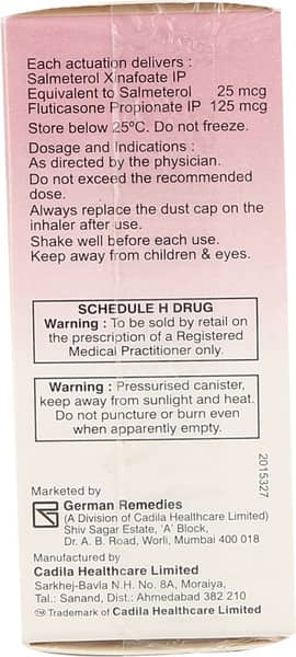 Forair 125mcg Box Of 120md Metered Dose Inhaler