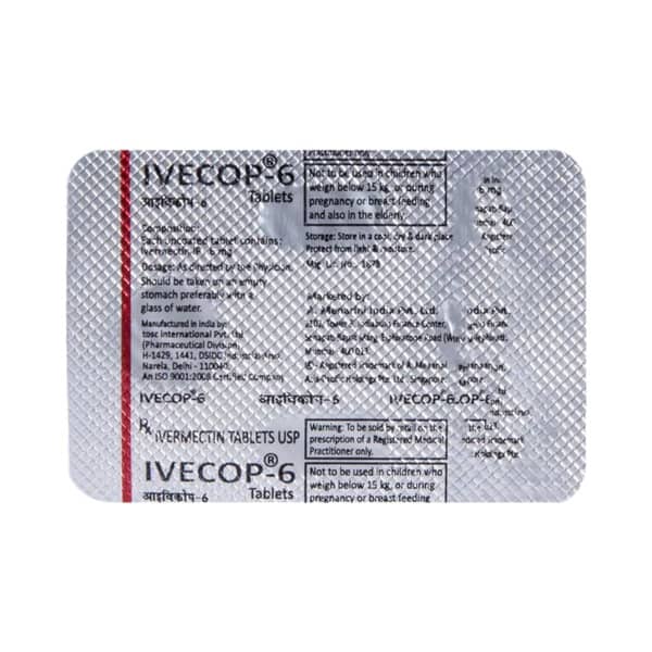 Ivecop 6mg Strip Of 1 Tablet
