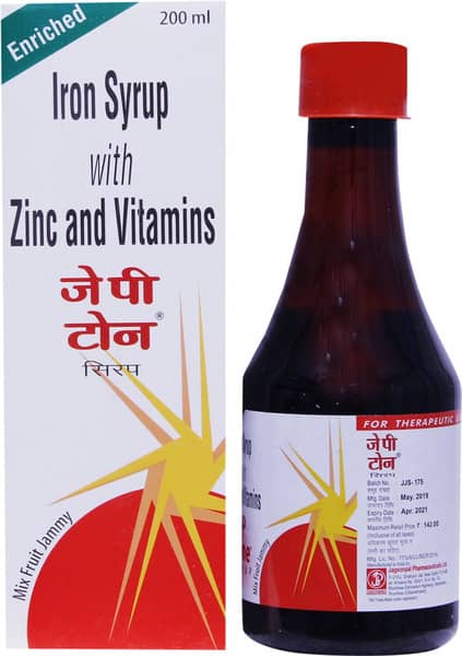 Jp Tone Mixed Fruit Flavour Bottle Of 200ml Syrup