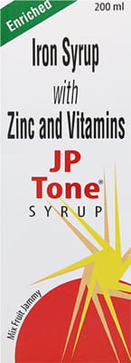 Jp Tone Mixed Fruit Flavour Bottle Of 200ml Syrup
