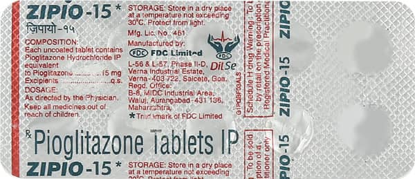 Zipio 15Mg Tablet