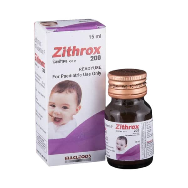 Zithrox 200mg Bottle Of 15ml Suspension