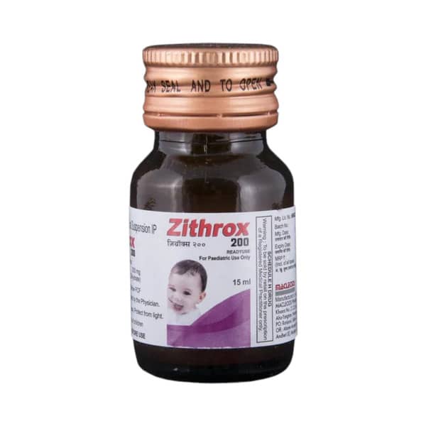 Zithrox 200mg Bottle Of 15ml Suspension