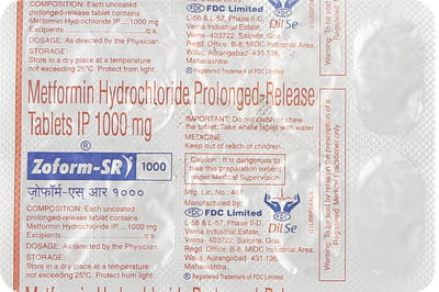 Zoform Sr 1gm Strip Of 10 Tablets