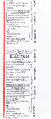 Losamax 50mg Strip Of 10 Tablets