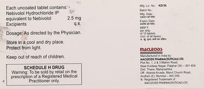 Nebimac 2.5mg Strip Of 10 Tablets