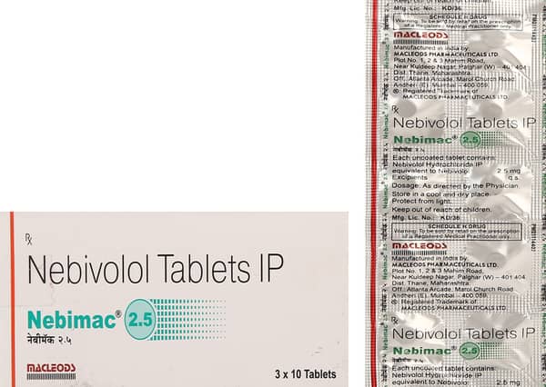 Nebimac 2.5mg Strip Of 10 Tablets