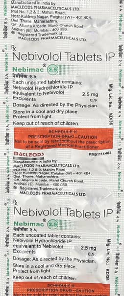 Nebimac 2.5mg Strip Of 10 Tablets