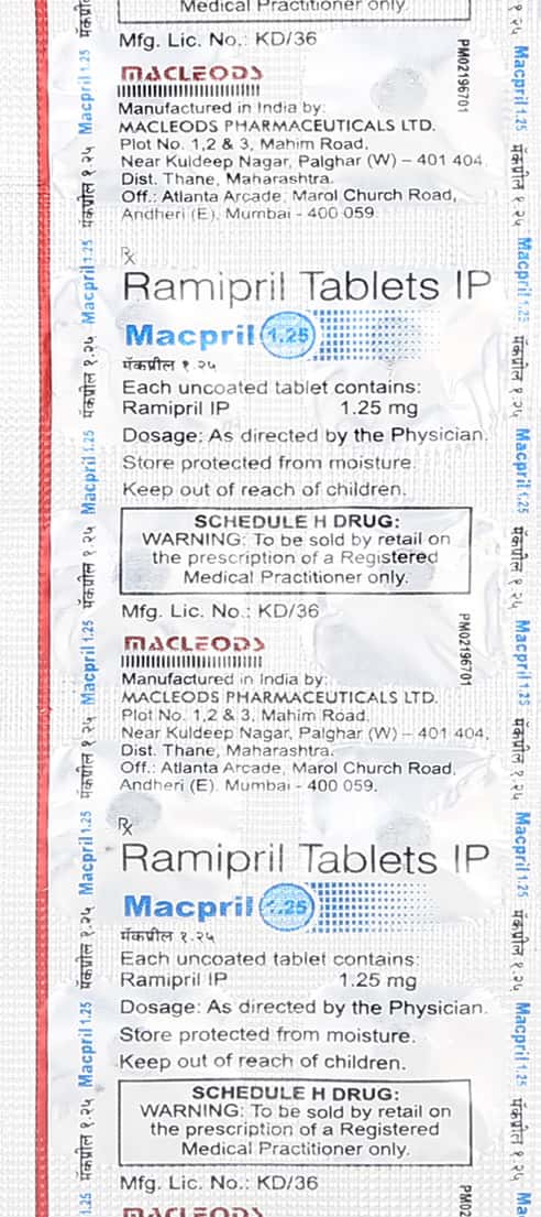 macpril 1.25mg tablets