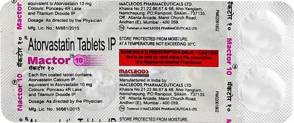 Mactor 10mg Strip Of 10 Tablets