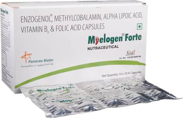 Myelogen Forte Strip Of 10 Capsules