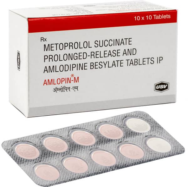 Amlopin M 50mg Strip Of 10 Tablets