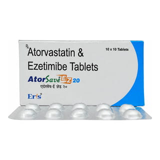 Atorsave Ez 20Mg Strip Of 10 Tablets