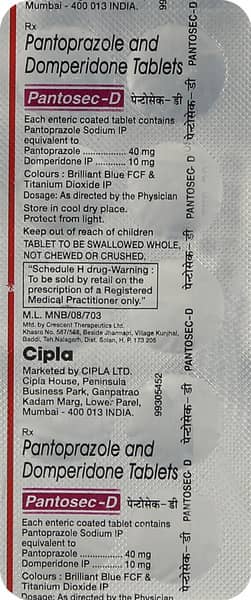 पैंटोसेक-डी टैबलेट