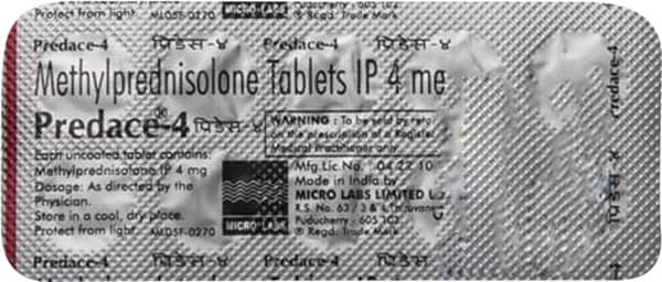 Predace 4Mg Strip Of 10 Tablets