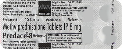 Predace 8mg Strip Of 10 Tablets