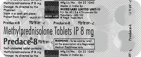 Predace 8Mg Strip Of 10 Tablets