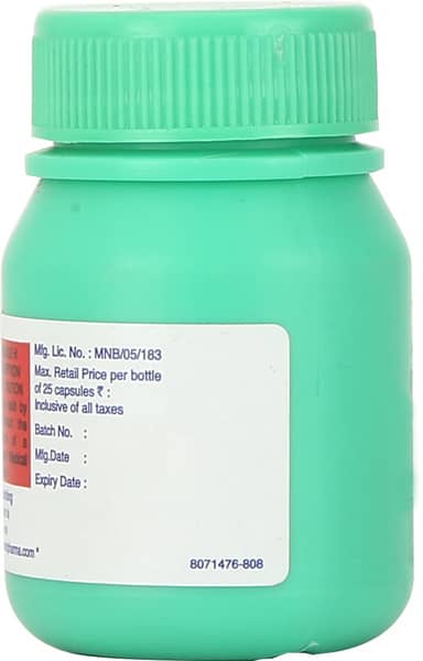 Vasovin Xl 2.5mg Bottle Of 25 Capsules