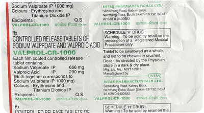 Valprol Cr 1gm Strip Of 10 Tablets