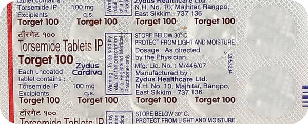 Torget 100mg Strip Of 10 Tablets