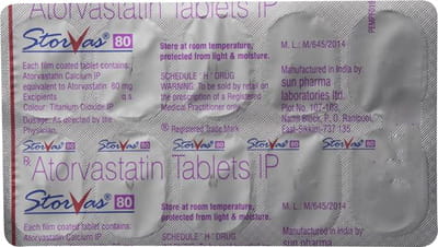 Storvas 80mg Strip Of 10 Tablets