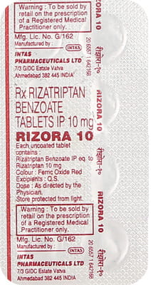 Rizora 10mg Strip Of 4 Tablets