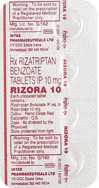 Rizora 10mg Strip Of 4 Tablets