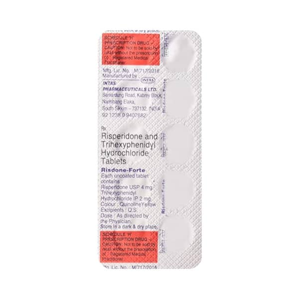 Risdone Forte Strip Of 10 Tablets