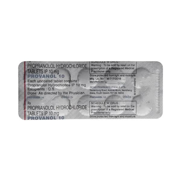 Provanol 10mg Strip Of 10 Tablets