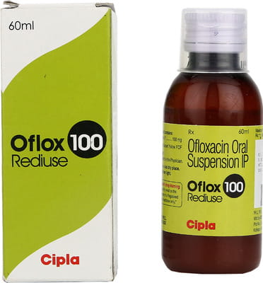 Oflox 100mg Rediuse Bottle Of 60ml Suspension