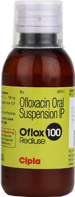 Oflox 100mg Rediuse Bottle Of 60ml Suspension
