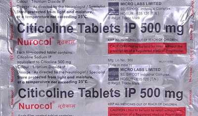 Nurocol 500mg Strip Of 10 Tablets