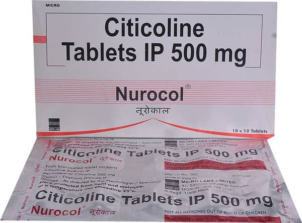 Nurocol 500mg Strip Of 10 Tablets