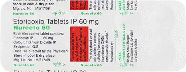 Nureeto 60mg Strip Of 10 Tablets