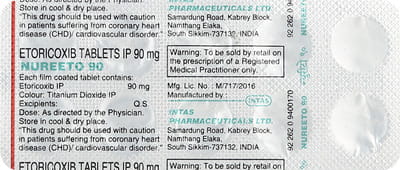 Nureeto 90mg Strip Of 10 Tablets