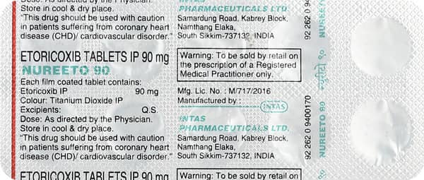 Nureeto 90mg Strip Of 10 Tablets