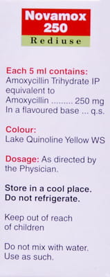 Novamox 250mg Rediuse Bottle Of 30ml Suspension