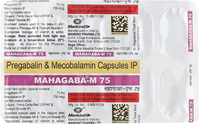 Mahagaba M 75mg Strip Of 10 Capsules