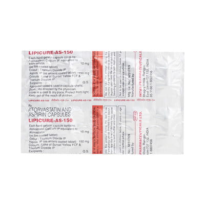Lipicure As 150mg Strip Of 10 Capsules