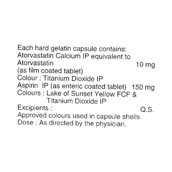 Lipicure As 150Mg Strip Of 10 Capsules