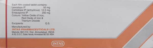 Entacom Plus 50mg Strip Of 10 Tablets