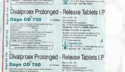 Dayo Od 750mg Strip Of 10 Tablets